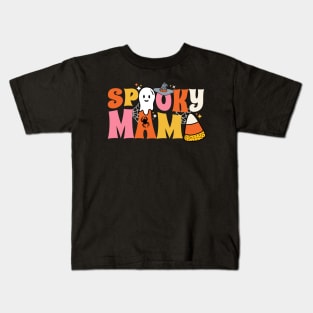 Cute Spooky Mama // Adorable Spooky Season Halloween Kids T-Shirt